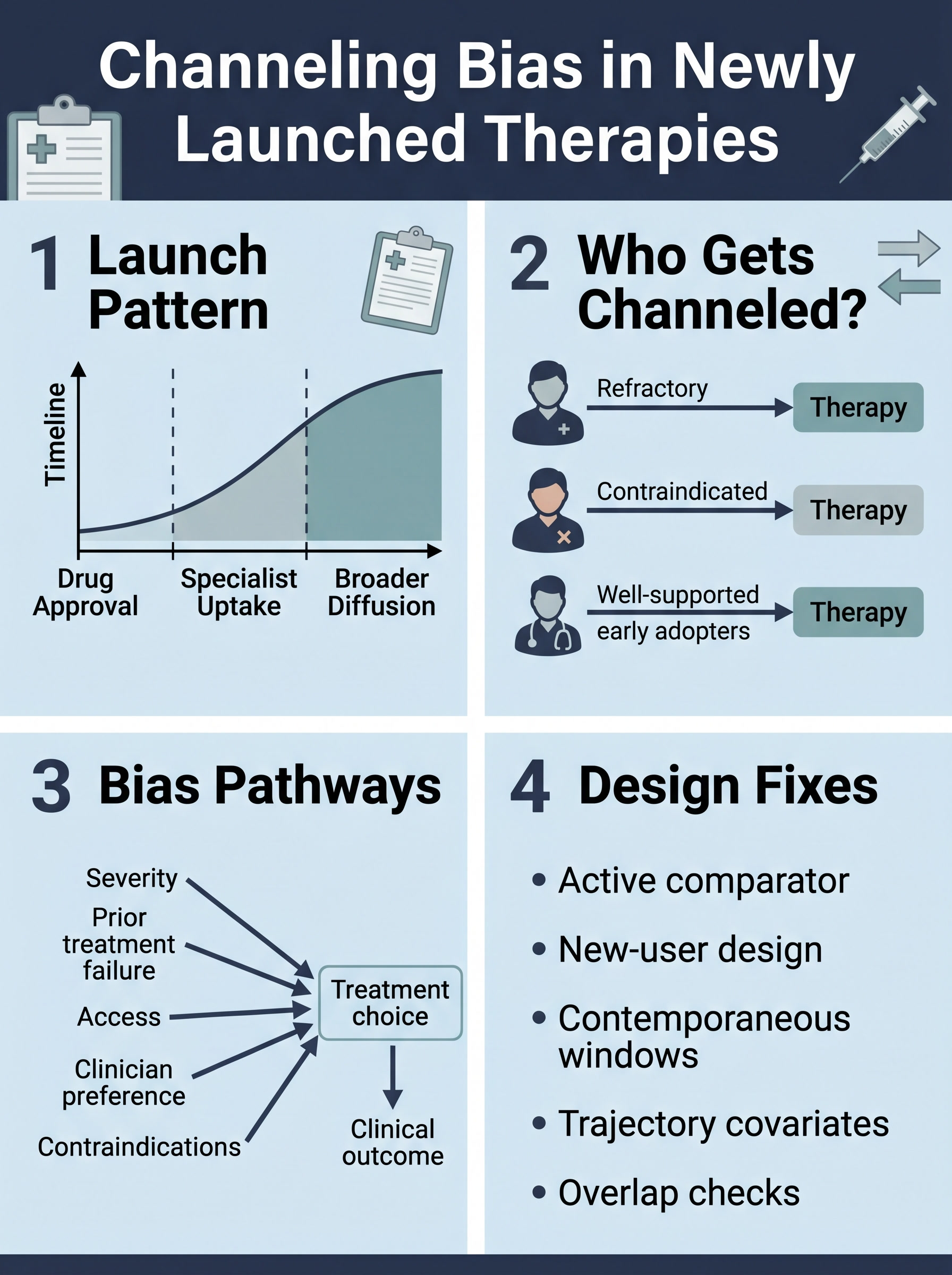 Channeling Bias in Newly Launched Therapies Visual Guide