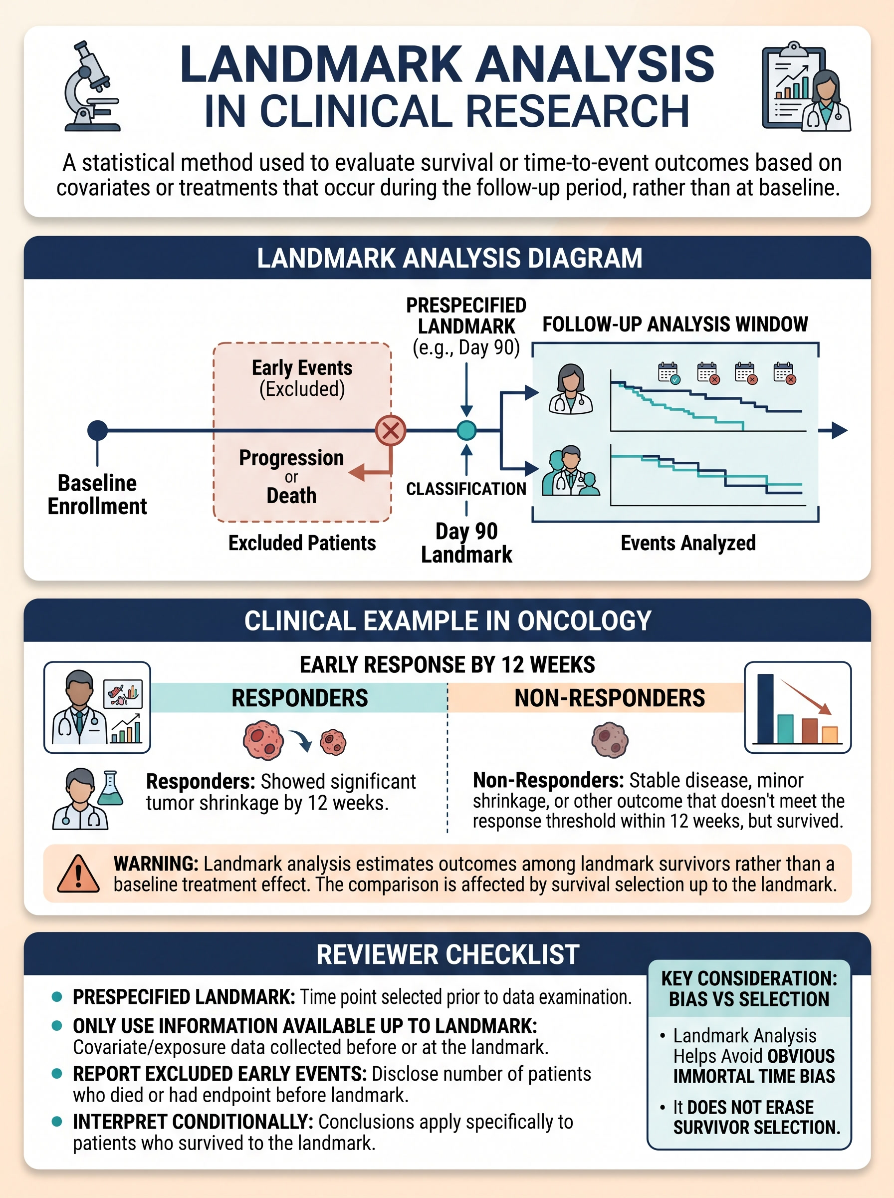Landmark Analysis in Clinical Research Visual Guide