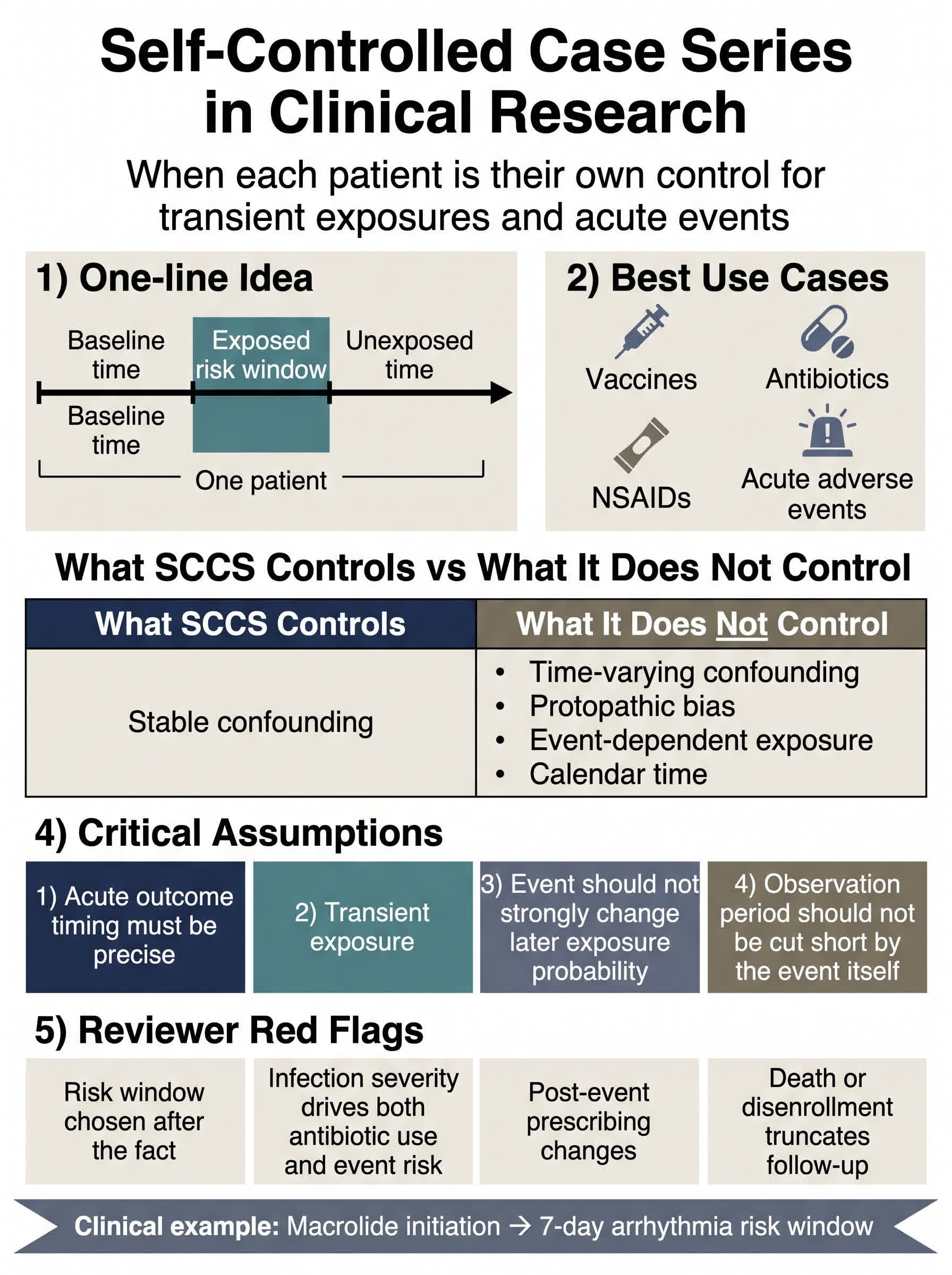 Self-Controlled Case Series in Clinical Research Visual Guide